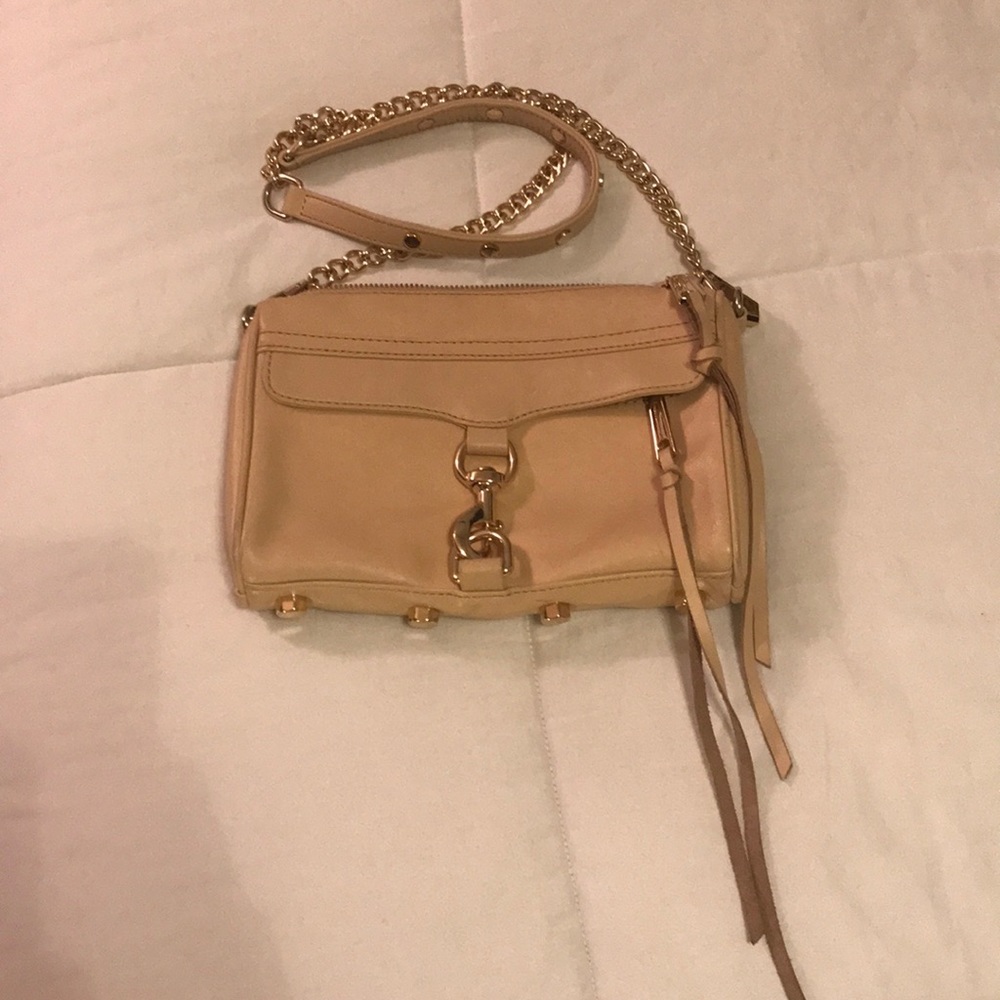 Rebecca Minkoff Mini Mac Crossbody gold hardware